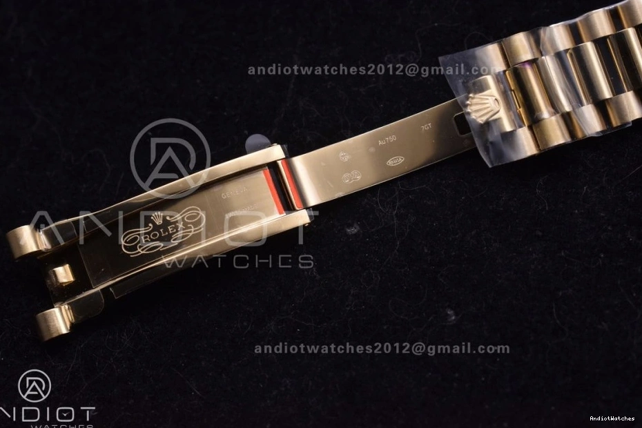 A2836 DayDate Tungsten Bracelet GMF Original 701 V RG President On Steel 904L Black Markers Weighted 40 with Dial Crystal 1220